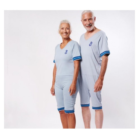 Pyjama grenouillère mixte manches et jambes courtes - Benefactor Benefactor - 2