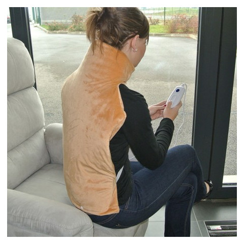 Coussin chauffant électrique confort dos et nuque  - 1