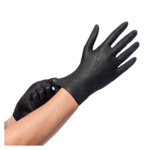 Gants nitrile non-poudré - Noir