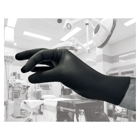 Gants nitrile non-poudré - Noir