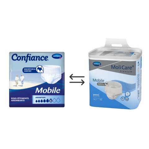 Confiance Mobile 6 gouttes XS - Hartmann - Slip Absorbant / Pants Hartmann Confiance - 1