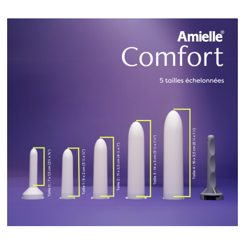 Amielle Comfort - kit dilatateurs vaginaux + lubrifiant Amielle - 11