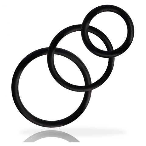 ADDICTED TOYS SET ANILLOS PENE NEGRO ADDICTED TOYS - 2