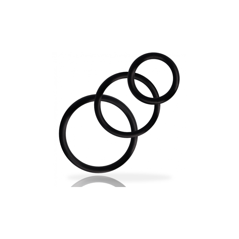 ADDICTED TOYS SET ANILLOS PENE NEGRO ADDICTED TOYS - 2
