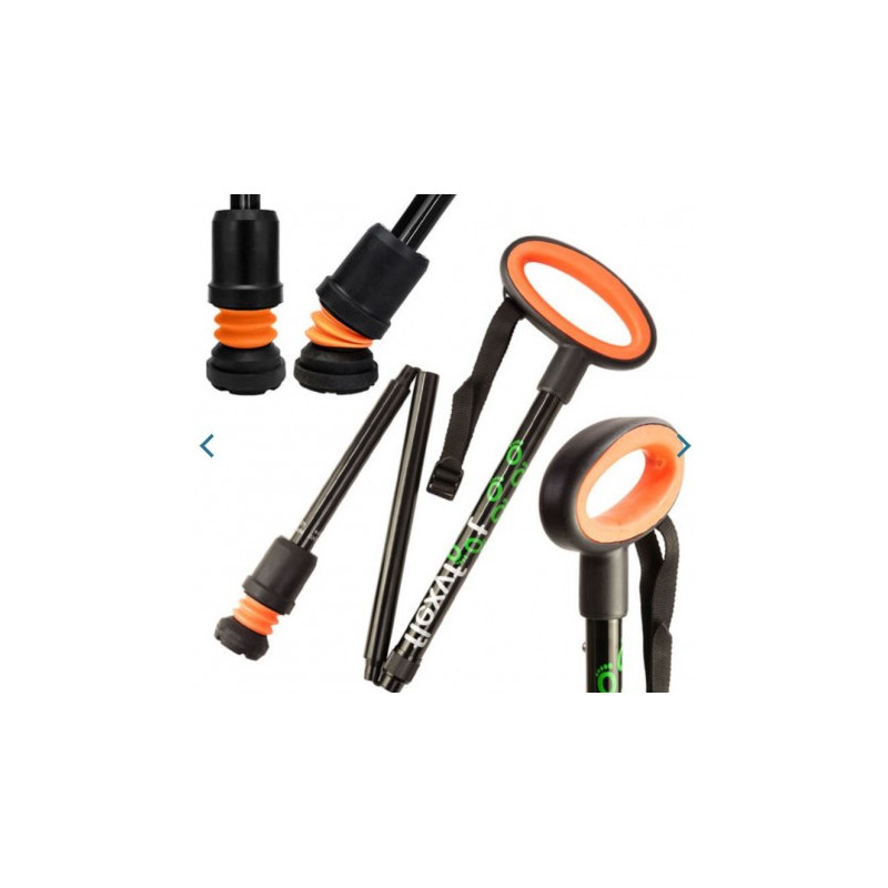 Canne Ergonomique Flexyfoot poignée ovale Mobio - 1 Canne Ergonomique Flexyfoot poignée ovale Mobio - 1