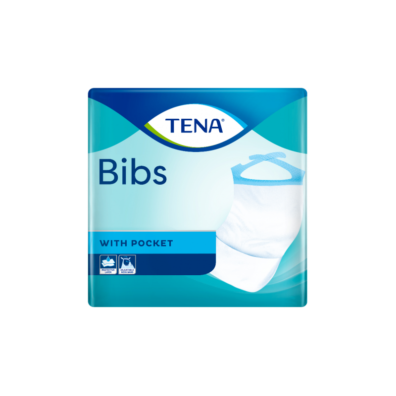 Bavoirs Adultes à poche (3plis) - TENA Bib Tena Bib - 1