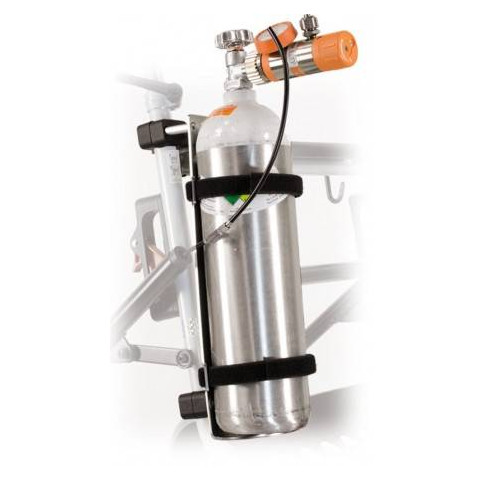 Porte bouteille d'oxygène pour rollator