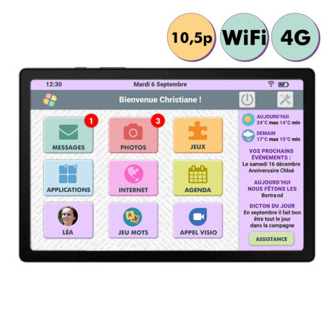 Facilotab - Tablette L SAMSUNG  Galaxy WiFi/4G - 32Go - 10,5 pouces - Android 11 Facilotab - SAMSUNG - 1