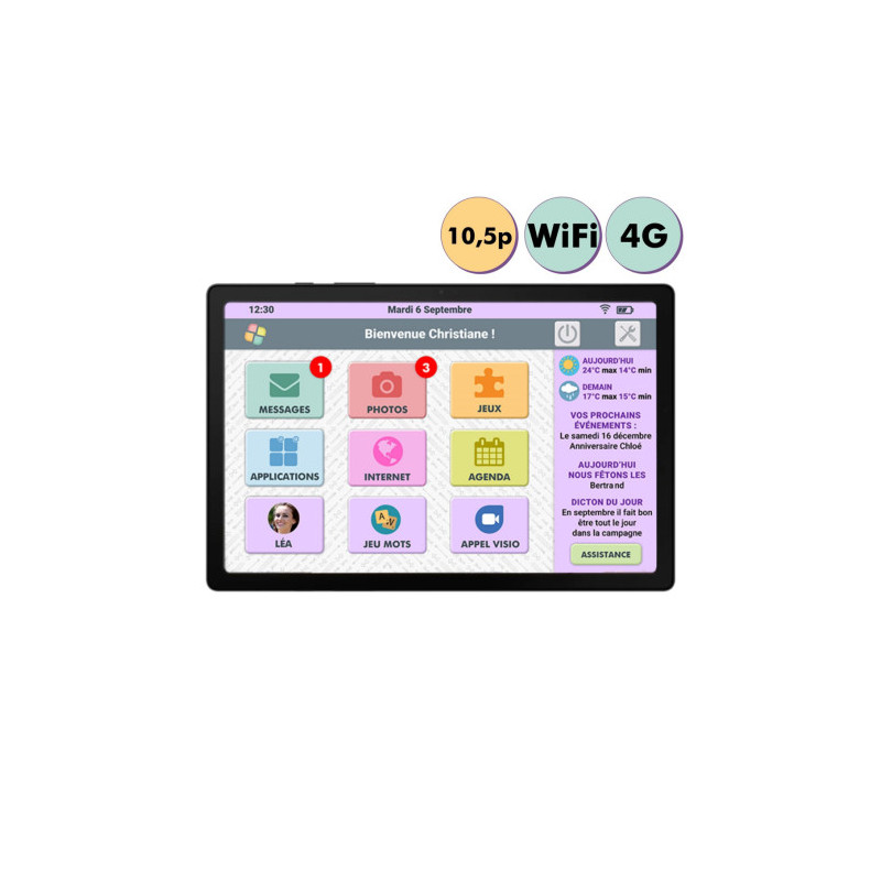 Facilotab - Tablette L SAMSUNG Galaxy WiFi/4G - 32Go - 10,5 pouces - Android 11 Facilotab - SAMSUNG - 1 Facilotab - Tablette L SAMSUNG Galaxy WiFi/4G - 32Go - 10,5 pouces - Android 11 Facilotab - SAMSUNG - 1