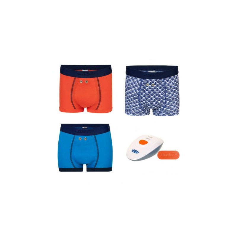 Pack de 3 boxers garçon Uriflex + alarme stop pipi Mickey URIFLEX - 1 Pack de 3 boxers garçon Uriflex + alarme stop pipi Mickey URIFLEX - 1