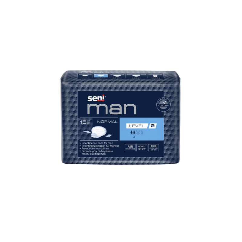 Seni Man Normal Level 2 - Protection urinaire homme Seni Man - 2 Seni Man Normal Level 2 - Protection urinaire homme Seni Man - 2
