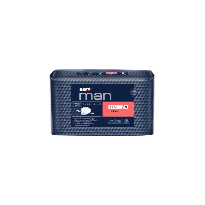 Seni Man Extra Plus Level 4 - Protection urinaire homme Seni Man - 1 Seni Man Extra Plus Level 4 - Protection urinaire homme Seni Man - 1