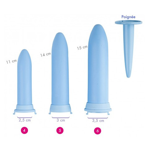 Dilatateurs vaginaux Velvi - kit Maxi Soft Velvi - 1
