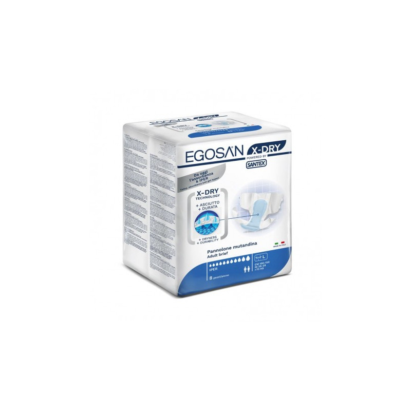 Couches Adulte - Egosan Slip - L X-DRY Egosan Slip - 1 Couches Adulte - Egosan Slip - L X-DRY Egosan Slip - 1