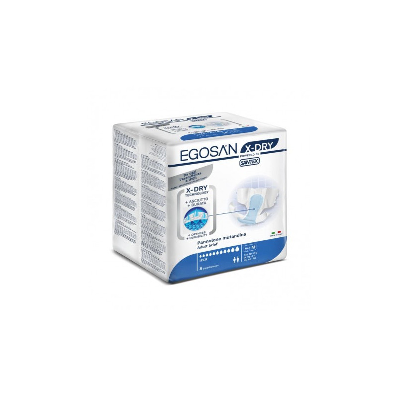 Couches Adulte - Egosan Slip - M X-DRY Egosan Slip - 1 Couches Adulte - Egosan Slip - M X-DRY Egosan Slip - 1
