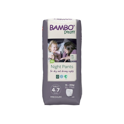 Abena Bambo Dreamy fille 4-7 ans - 15 à 35 kg - Couches culottes énurésie