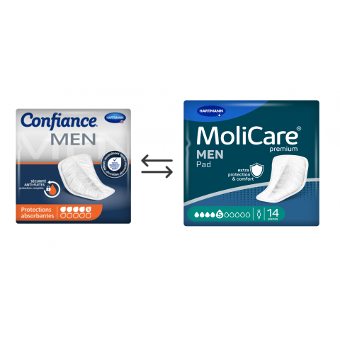 Confiance Men Pads 5 gouttes Hartmann - Protection urinaire homme