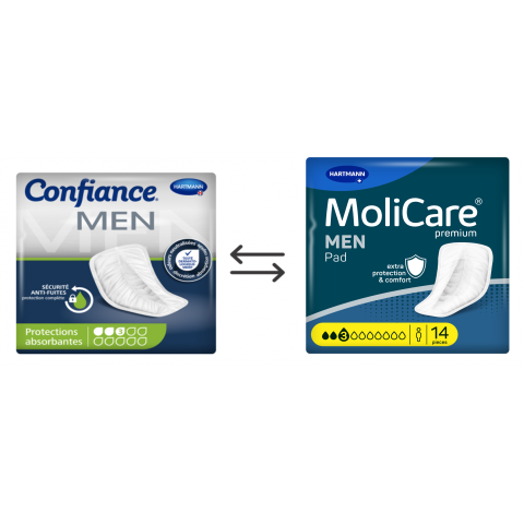 Confiance Men Pads 3 gouttes Hartmann - Protection urinaire homme