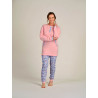 Grenouillère femme manches et jambes longues à motif - 4Care Grenouillère femme manches et jambes longues à motif - 4Care