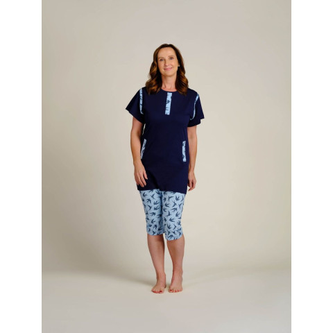 4Care - Grenouillère femme manches et jambes courtes à motifs