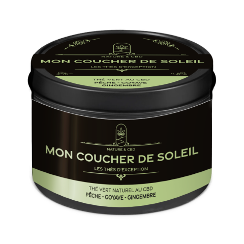 Thé Vert au CBD – Pêche, Goyave & Gingembre - 100g |SENIOR MEDICAL
