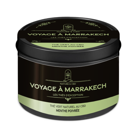 Thé Vert CBD – Marrakech – Menthe & Détente orientale - 100g |SENIOR MEDICAL