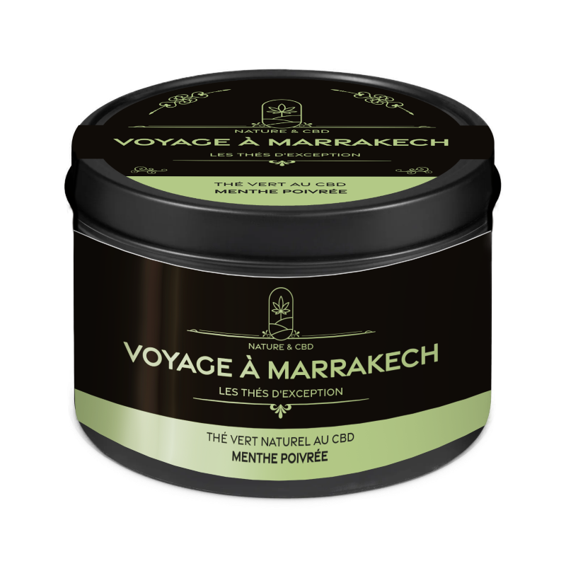 Thé Vert CBD – Marrakech – Menthe & Détente orientale - 100g |SENIOR MEDICAL