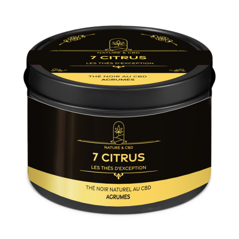 Thé Noir CBD – 7 Citrus – Énergie, Agrumes & Bien‑être - 100g |SENIOR MEDICAL