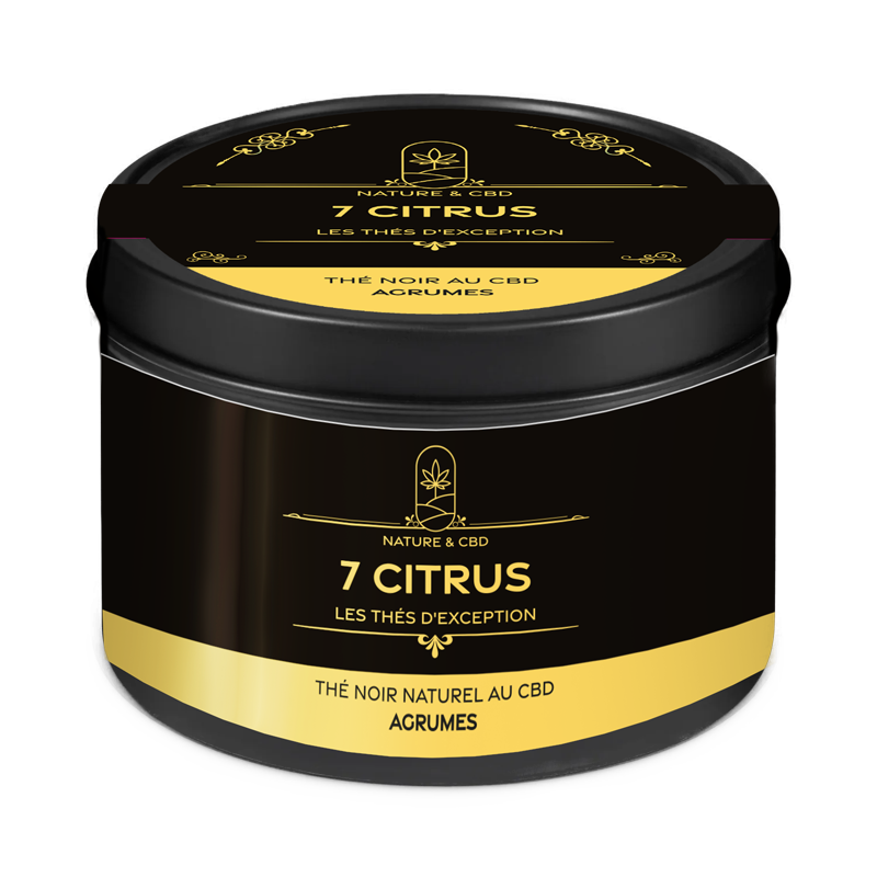 Thé Noir CBD – 7 Citrus – Énergie, Agrumes & Bien‑être - 100g |SENIOR MEDICAL