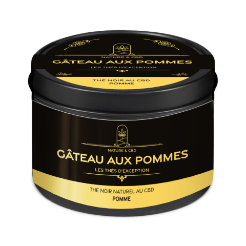 Thé Noir au CBD aux Pommes – Gourmandise & Détente - 100g |SENIOR MEDICAL