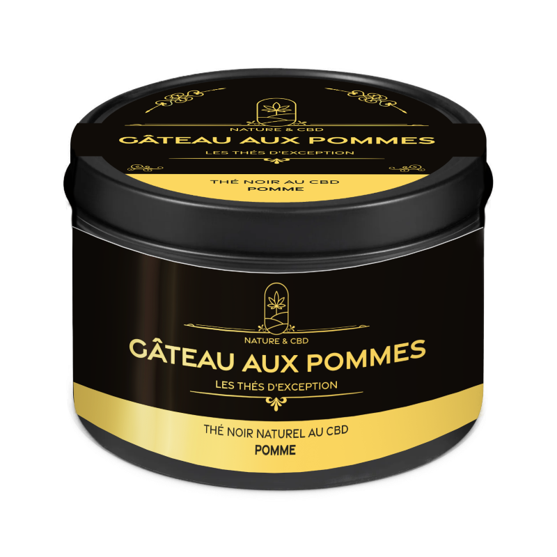 Thé Noir au CBD aux Pommes – Gourmandise & Détente - 100g |SENIOR MEDICAL