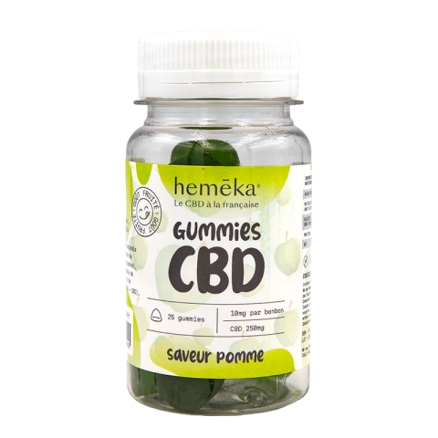Gummies à la pomme CBD 10 mg – Hemeka (Boîte de 25)| SENIOR MEDICAL
