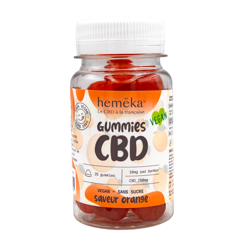 Gummies à l'orange CBD 10 mg – Hemeka (Boîte de 25)| SENIOR MEDICAL