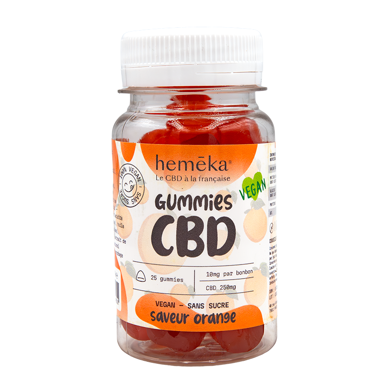 Gummies à l'orange CBD 10 mg – Hemeka (Boîte de 25)| SENIOR MEDICAL