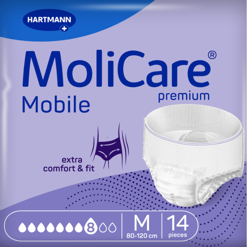 Hartmann Slip Absorbant Molicare Mobile 8 Gouttes M