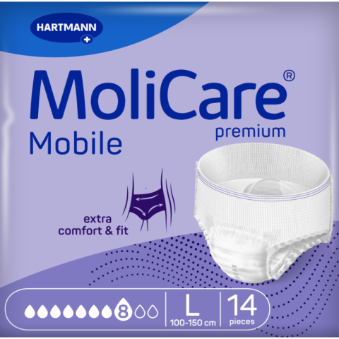 Hartmann MoliCare Mobile L 8 gouttes - Slip absorbant